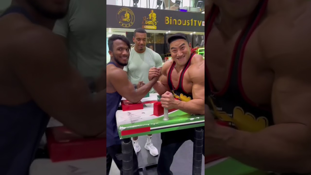 Epic Armwrestling Transformation with Akimbo & Chul! 💪 #Shorts
