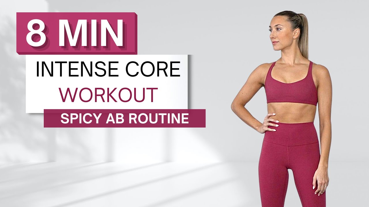8-Minute Intense Core Workout | Spicy Ab Routine with Modifications