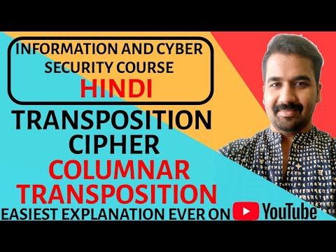 Columnar Transposition Technique Encryption Explained with Solved Example in Hindi