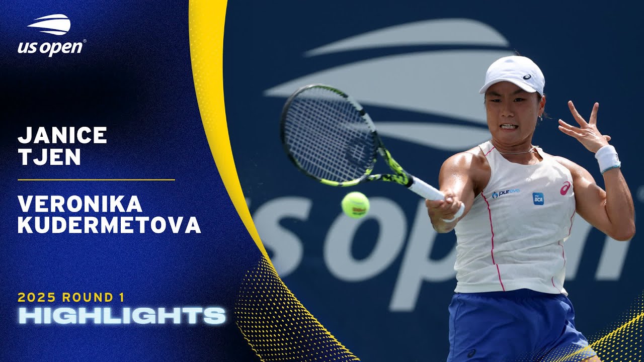 US Open 2025: Janice Tjen vs. Veronika Kudermetova Round 1 Highlights 🎾