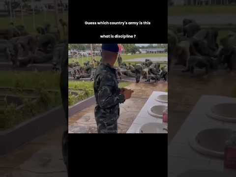 Which country's army is this? #respect #army #military #training #discipline #shorts