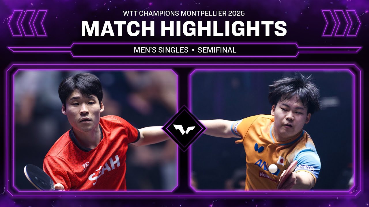 Epic Showdown: Jang Woojin vs Sora Matsushima at WTT Montpellier 2025 🏓