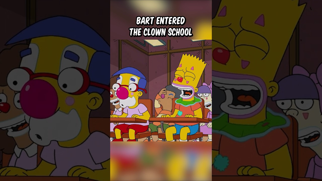 Bart Joins Clown School 🎪