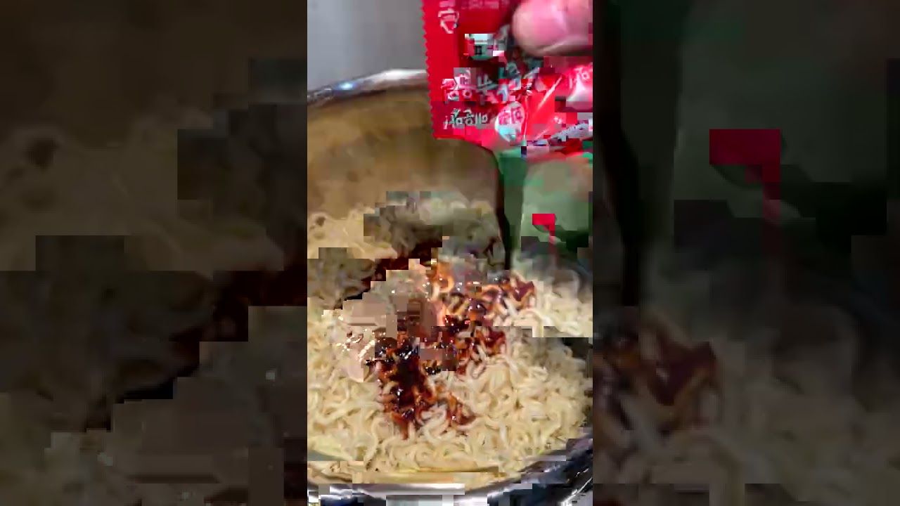 Spicy Fire Noodles with Spam & Eggs 🍜