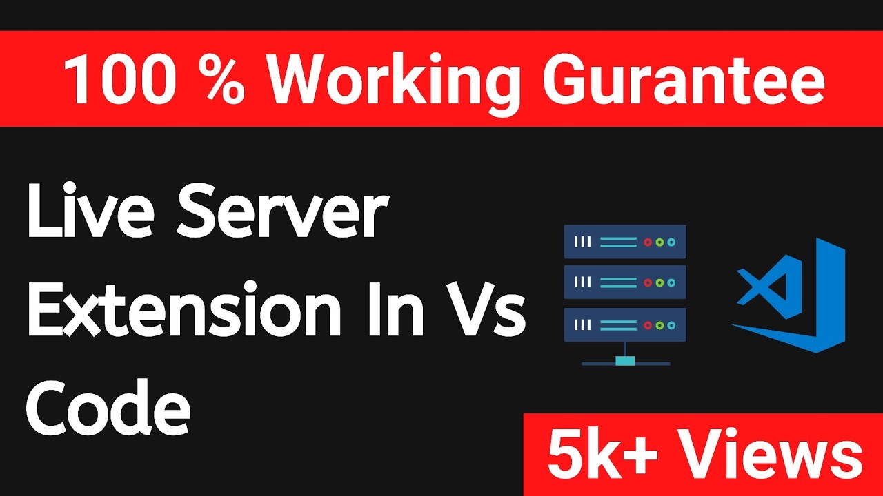 Install Live Server Extension in VS Code 🚀