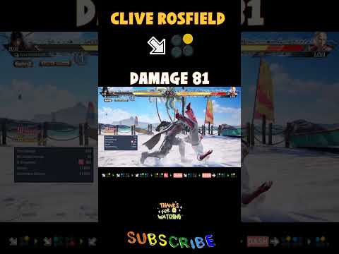 Tekken8 Clive Rosfield wall carry combo I Clive Rosfield combo tekken8#Cliverosfield#tekken8#combo