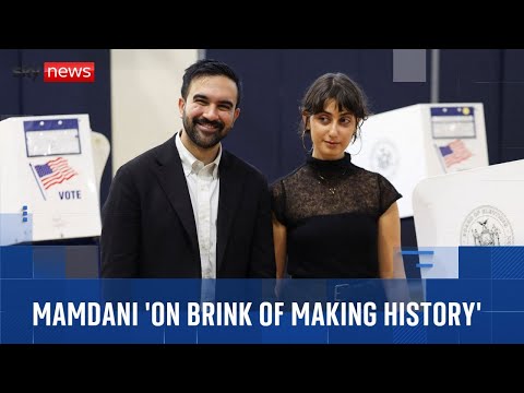 Mamdani 'on the brink of making history' in New York City as front runner votes in mayoral election