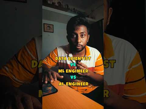 Data Scientist vs ML Engineer vs AI Engineer #artificalintelligence #machinelearning #coding