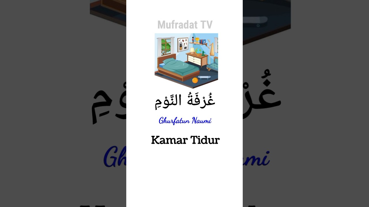 Nama Ruangan Dalam Rumah dalam Bahasa Arab 🏡