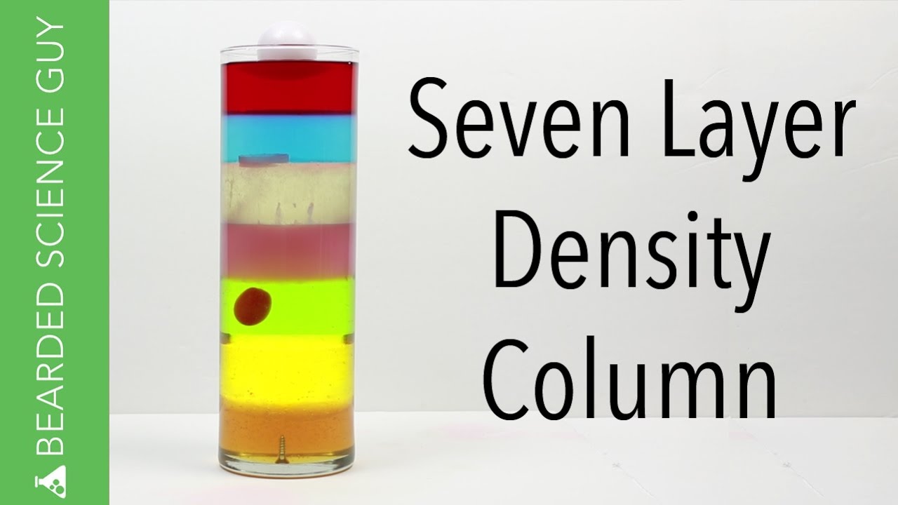 7-Layer Density Column Experiment 🧪