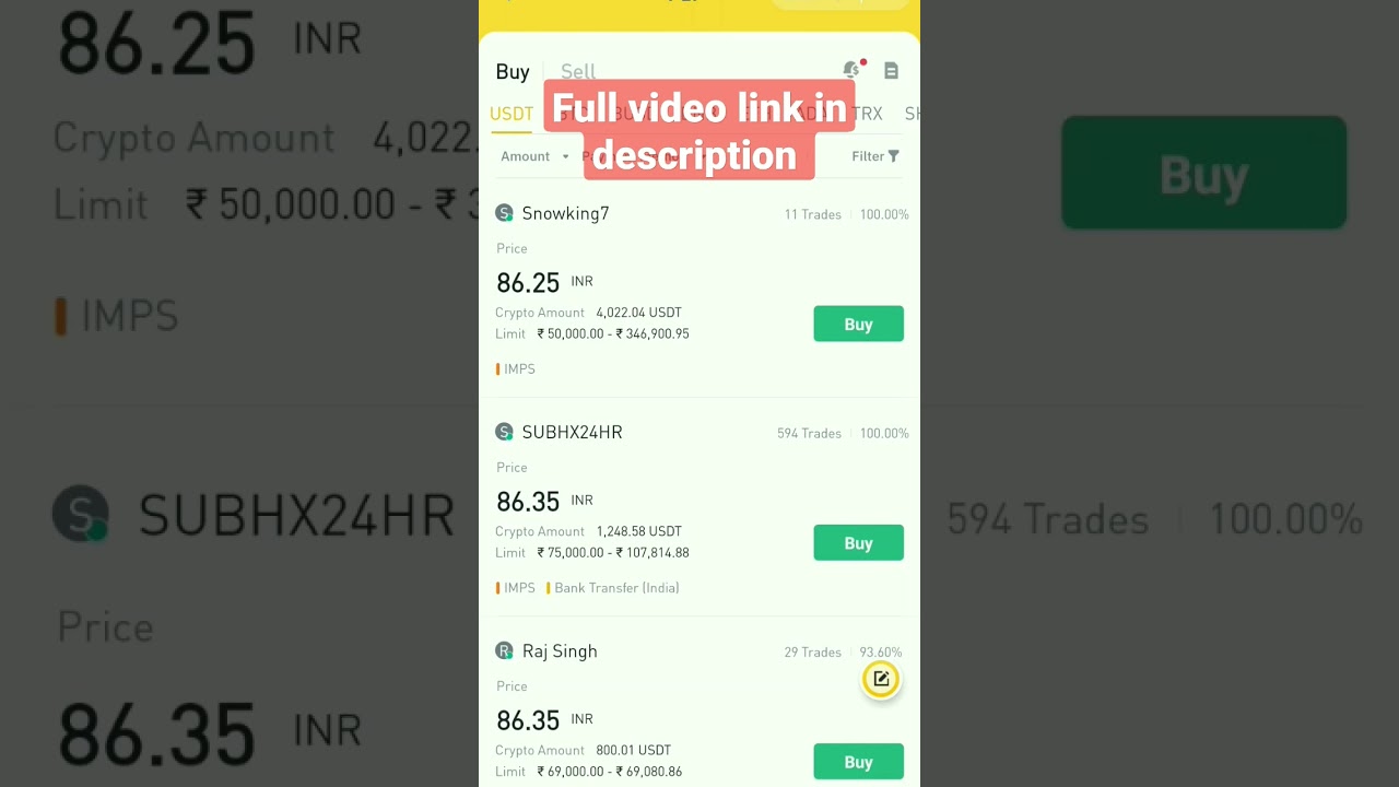 Binance P2P Live Trading in Hindi: Buy & Sell USDT Safely 💸