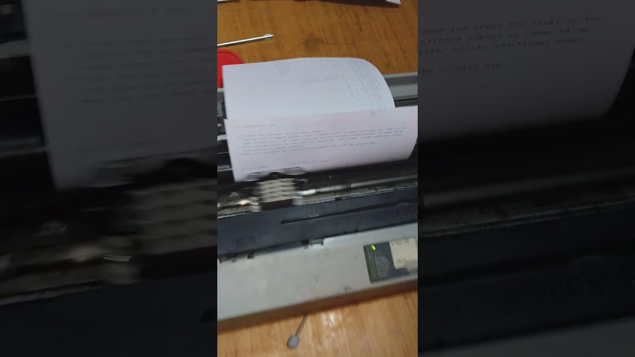 Epson LQ-1310 Dot Matrix Printer Test Print ✅ | Reliable & Clear Output