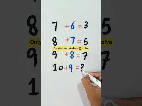 only Harvard University students solved this math problemsđ°#shortvideo #maths #iqtestonline #iqtest