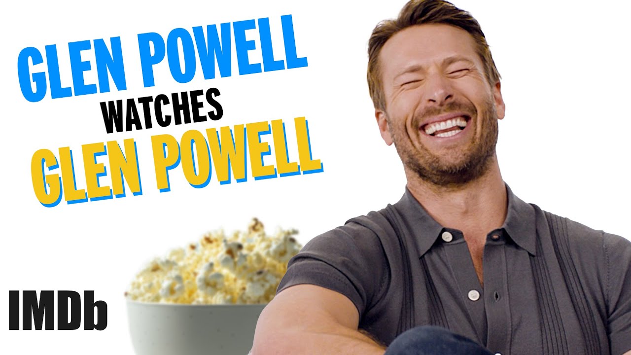 Glen Powell Watches & Exclusive Hit Man Interview 🎬 | IMDb