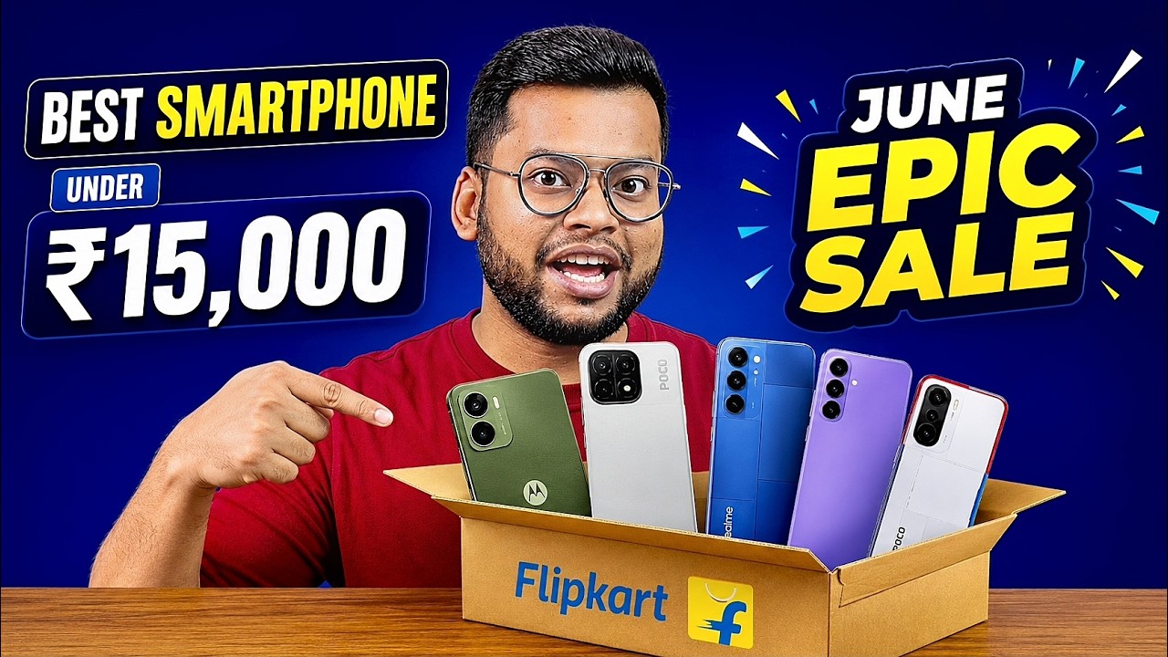 Best Phone under 15000 🔥🔥 Flipkart June Epic Sale June 2026 | Best Mobile under 15000