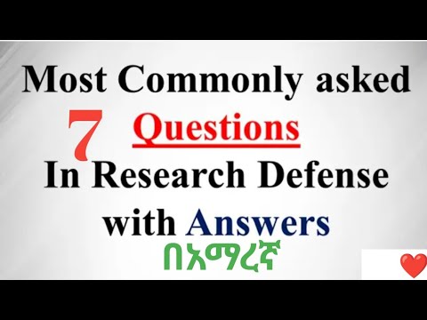 7 Key Research Defense Questions & Answers π