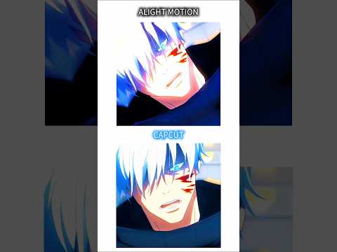 CapCut Vs Alight Motion ๐ #gojosatoru