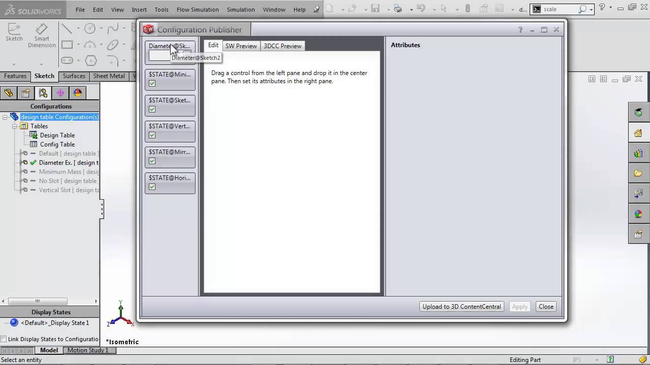SOLIDWORKS - Configuration Publisher Part 1