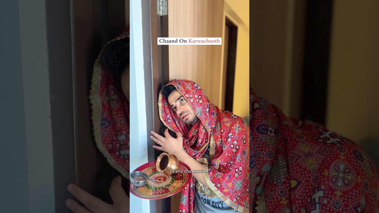 THIRSTY Wife GOES WILD On KARWACHAUTH Night 😱 | YT #shorts daily | Funyaasi #shortsvideos