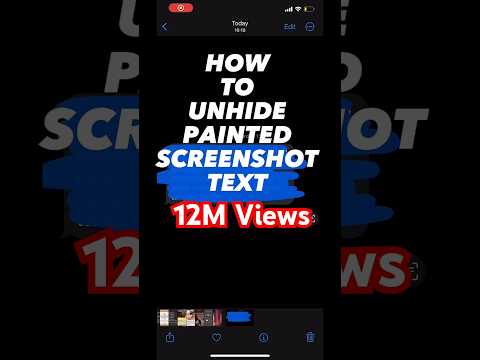 HOW TO UNHIDE PAINTED SCREENSHOT TEXT 🥺 #SUBSCRIBE 🥺🙏