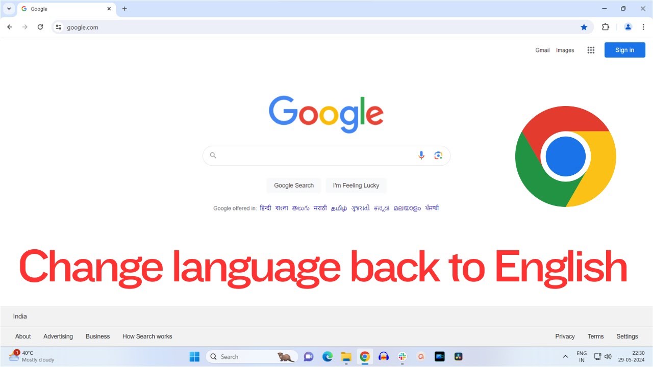 Change Chrome Language to English Easily