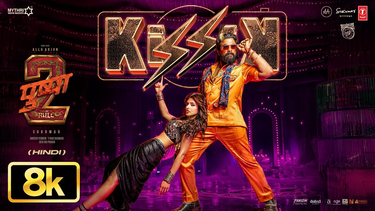 KISSIK 8K Full Video Song | Allu Arjun & Sreeleela | Pushpa 2 The Rule 🔥