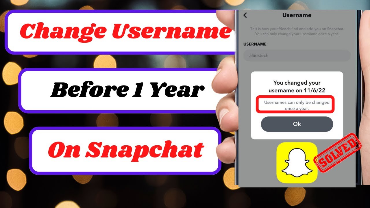 Change Snapchat Username Before 1 Year 📱