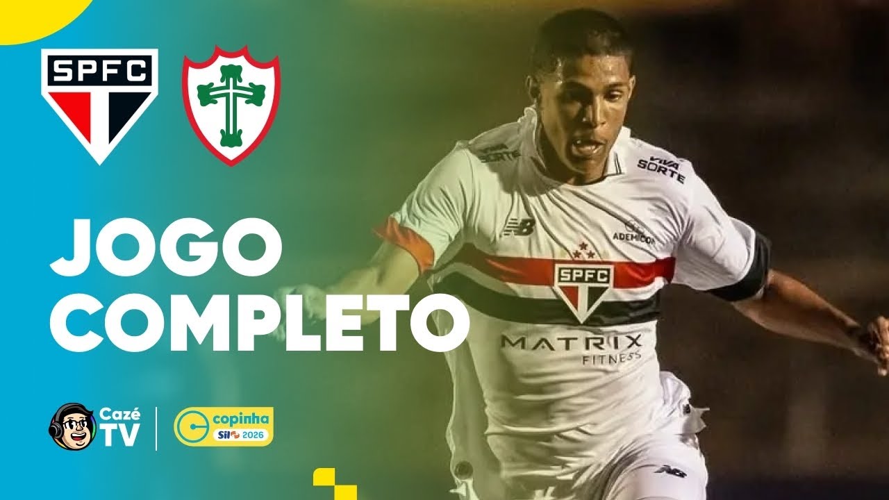 São Paulo x Portuguesa - Copinha 2026 AO VIVO ⚽