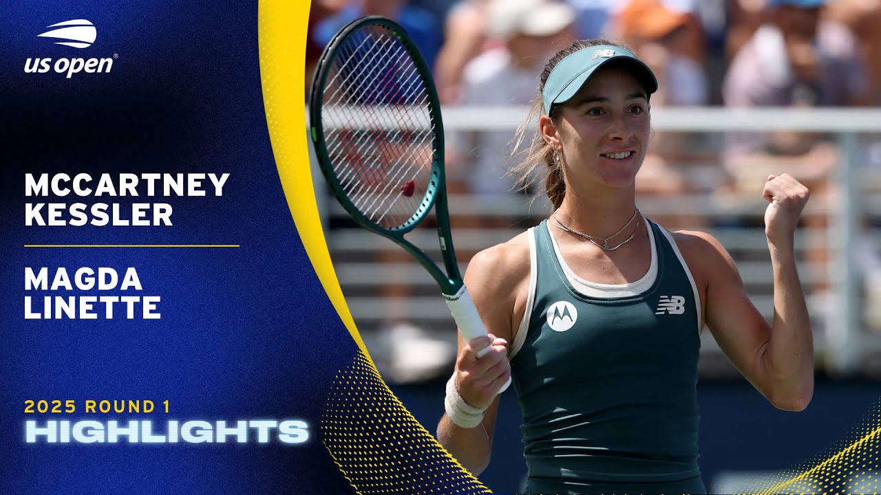 Kessler vs. Linette Highlights | 2025 US Open R1 🎾