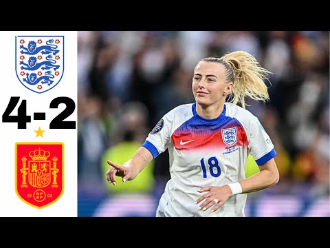 All Goals & Drama! England vs Spain 4-2 | Women’s Euro Final 2025