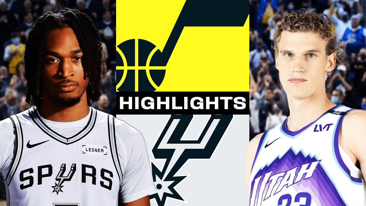 San Antonio Spurs Best Plays vs Utah Jazz