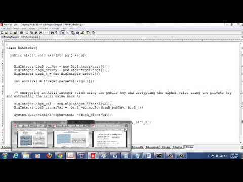Java Code for RSA Encryption and Decryption