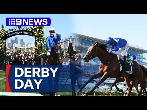 Melbourne Cup carnival kicks off in style with glamorous Derby Day | 9 News Australia