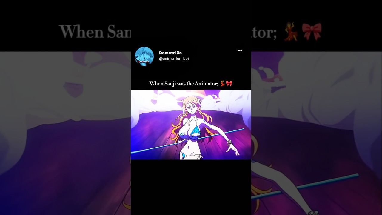 Sanji's Epic Animation Moment in One Piece | Nami's Dance Highlight 🌊