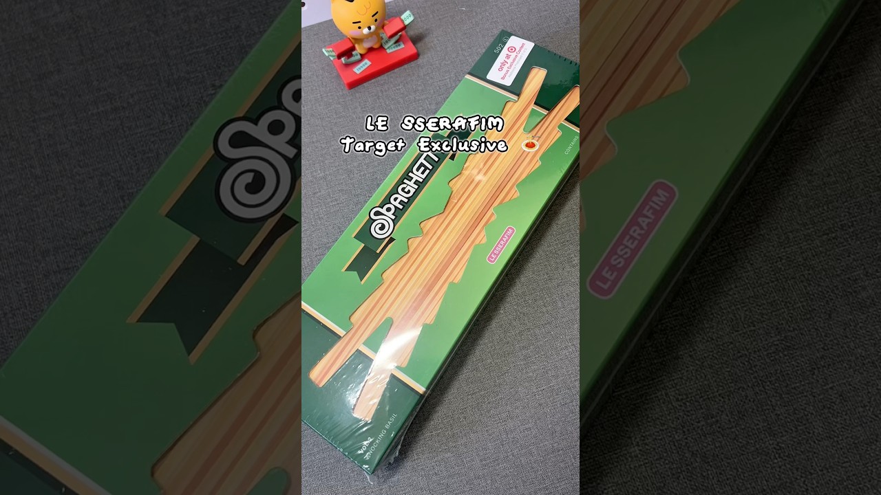Unboxing LE SSERAFIM Spaghetti Album Target Exclusive - Knocking Basil Ver. 🌟