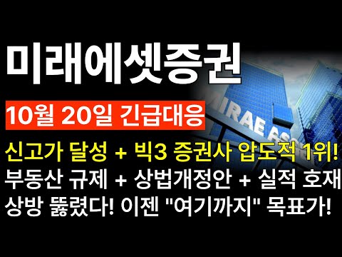 [미래에셋증권 주가전망] 부동산 규제, 상법개정안, 실적 호재로 상방 뚫었다! 신고가 달성! 이젠 "여기까지" 간다! 미래에셋증권 주식분석! 미래에셋증권 목표가!