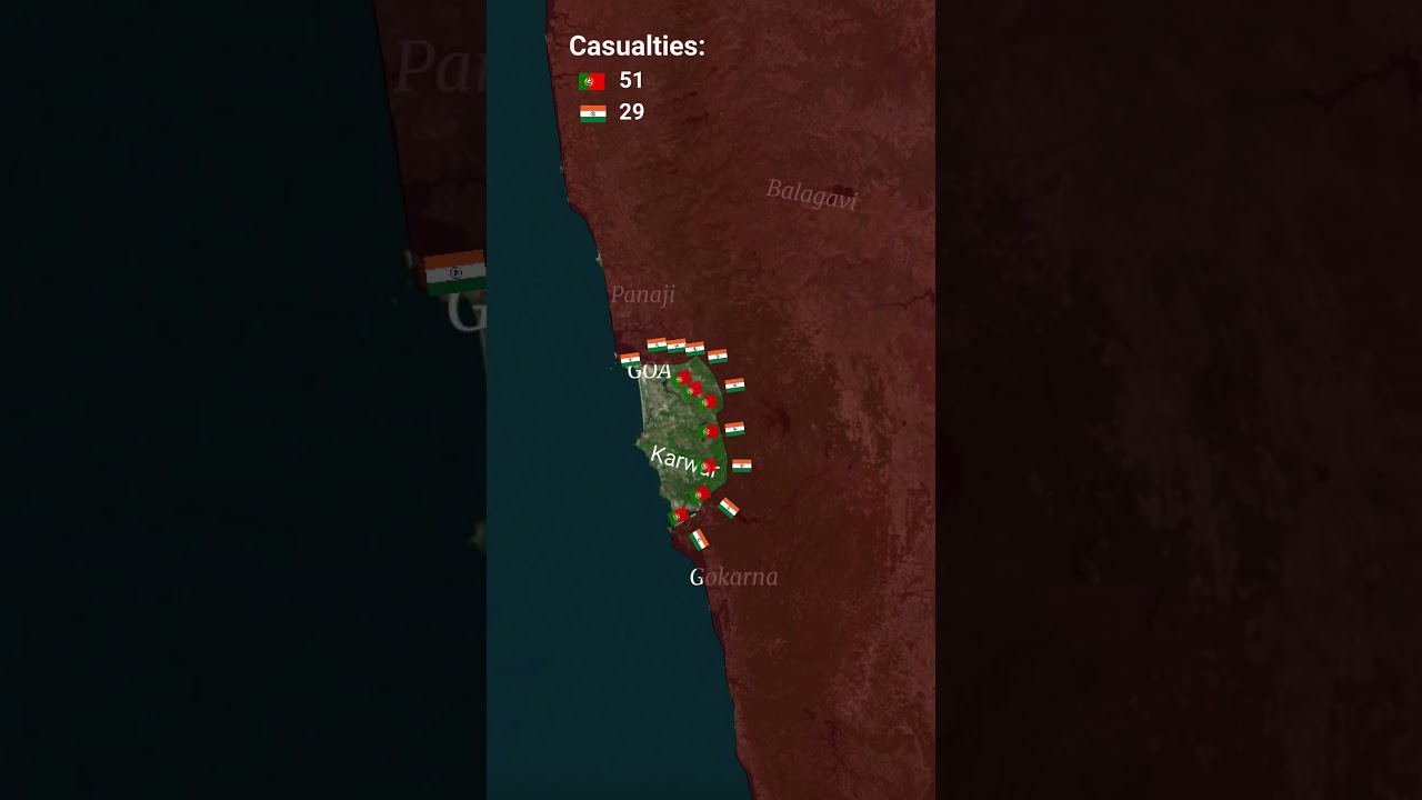 Goa Annexation 1961: Indian-Portuguese War Map 🇮🇳