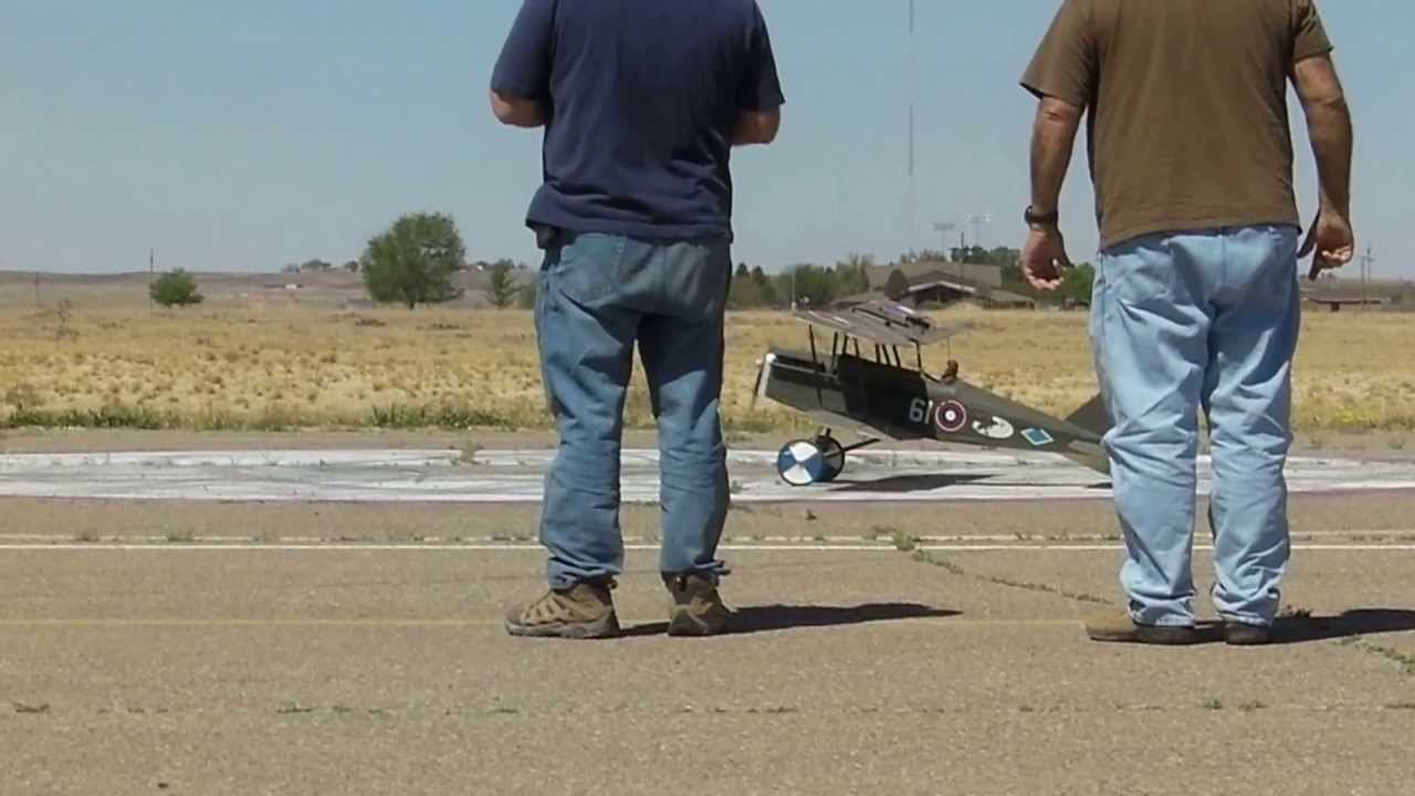 1/4 Scale Balsa USA SE5a Electric Maiden Flight ✈️