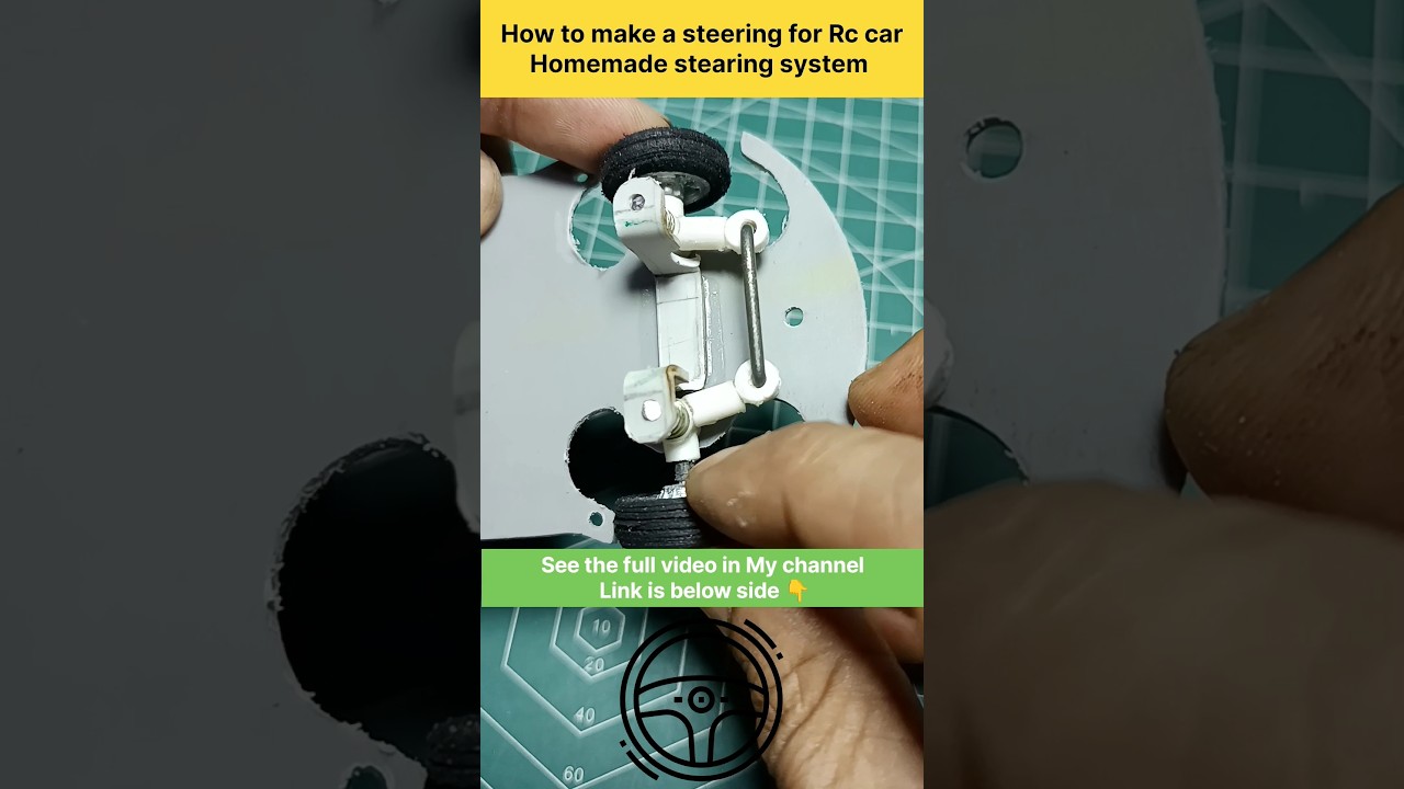 Build Your Own RC Car Steering System Easily 🚗 | DIY Tutorial #Shorts
