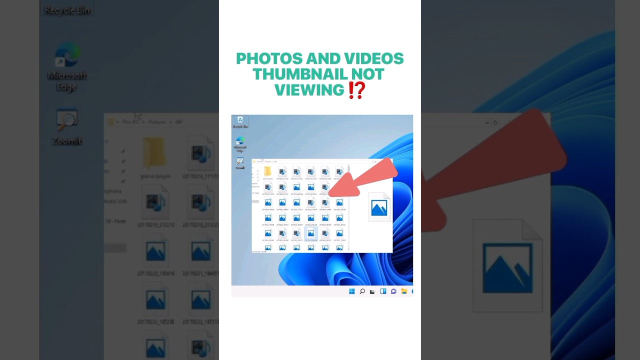 Can't View  Thumbnails on Windows Explorer ⁉️ #shorts