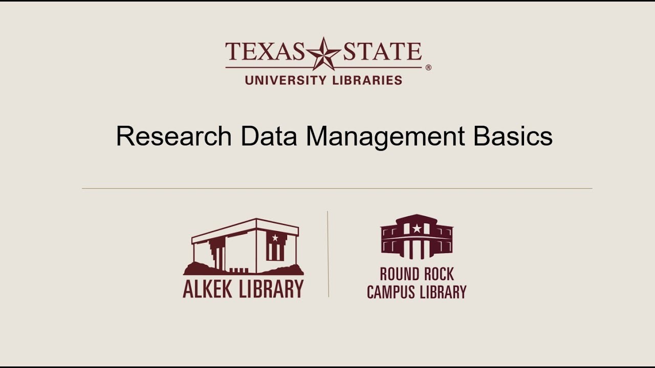 Research Data Management Basics 📊