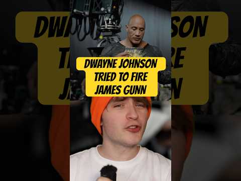 Dwayne Johnson Tried To Get James Gunn FIRED #dc #dwaynejohnson #jamesgunn #superman #blackadam