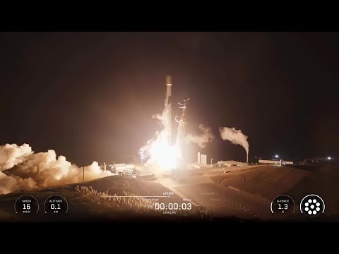 Blastoff! SpaceX Falcon 9 rocket launches Starlink satellites from California, nails landing