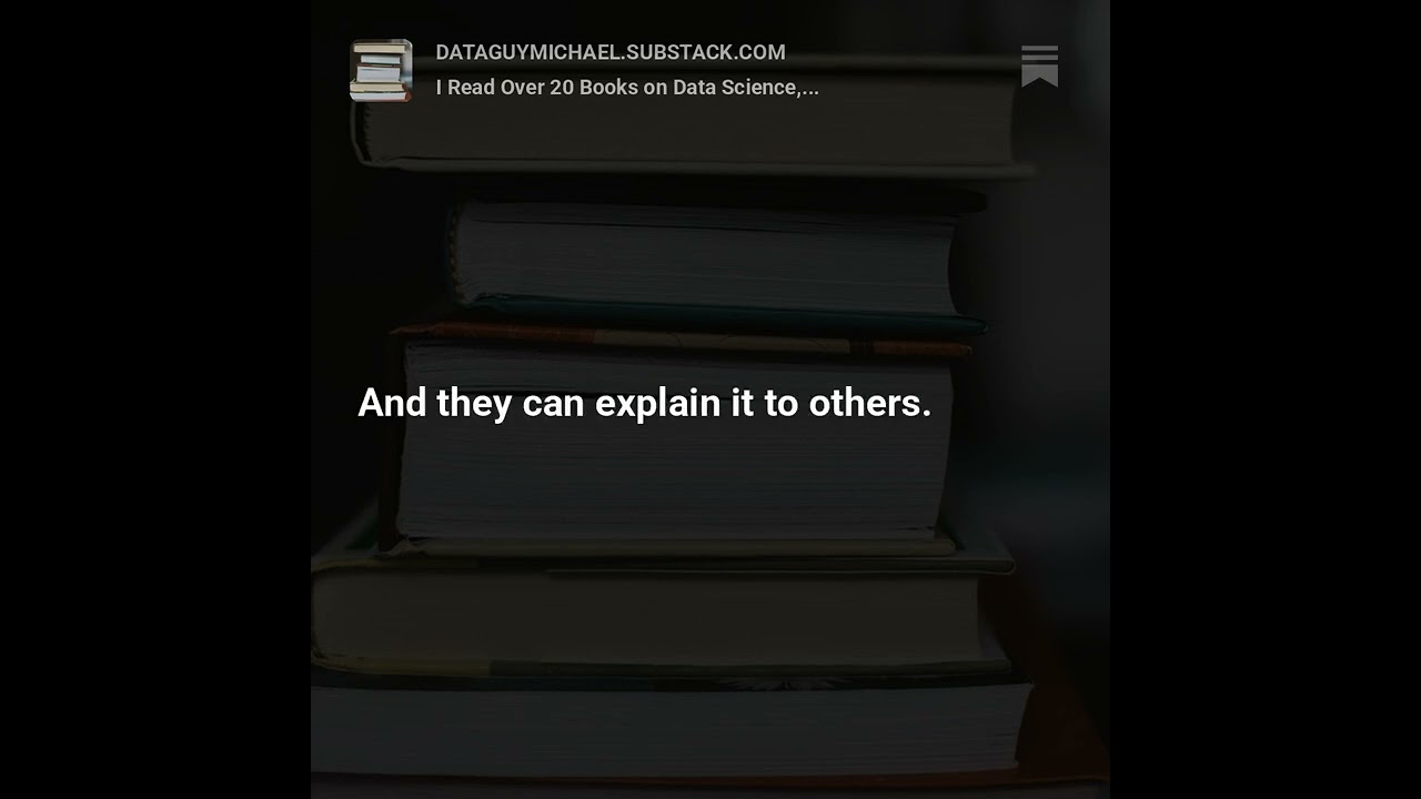 Why Books Remain Important for Data Science