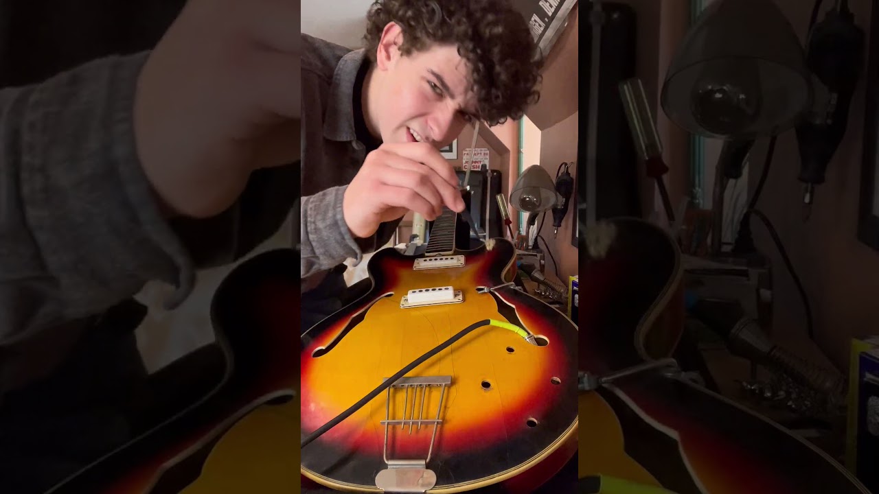 Restoring My Dad's Vintage 60s Guitar 🎸 | Amazing Transformation! #shorts