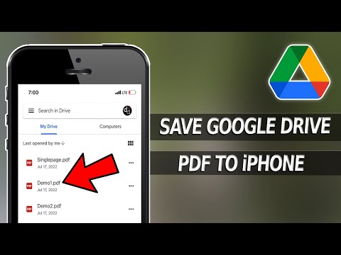 How to Save Google Drive PDF to iPhone?