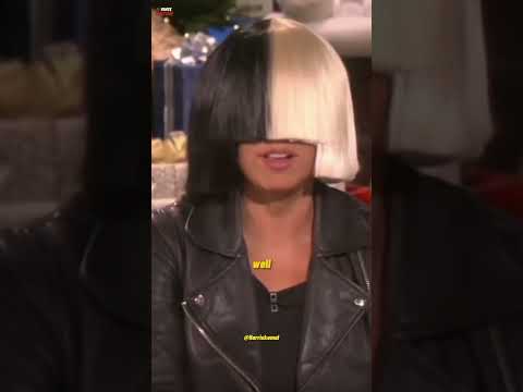 Sia being insane on Ellen's show when asked about her face #shorts