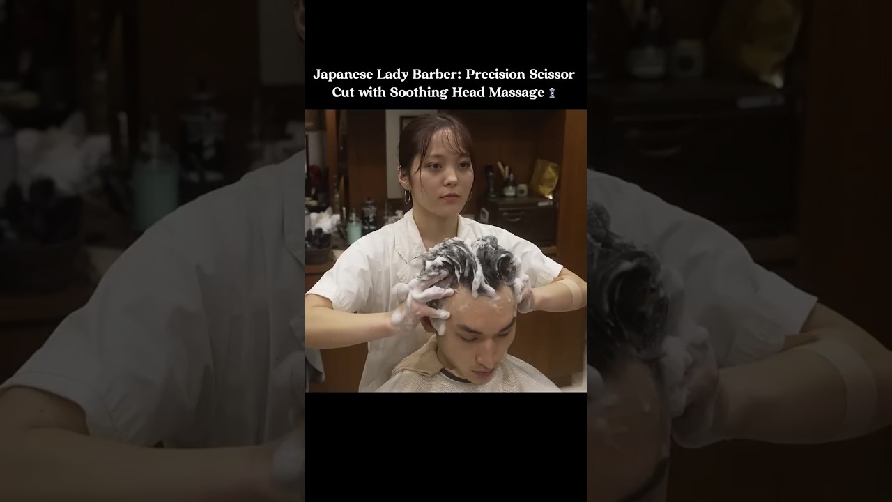 Skilled Japanese Lady Barber for Relaxing Precision ✂️