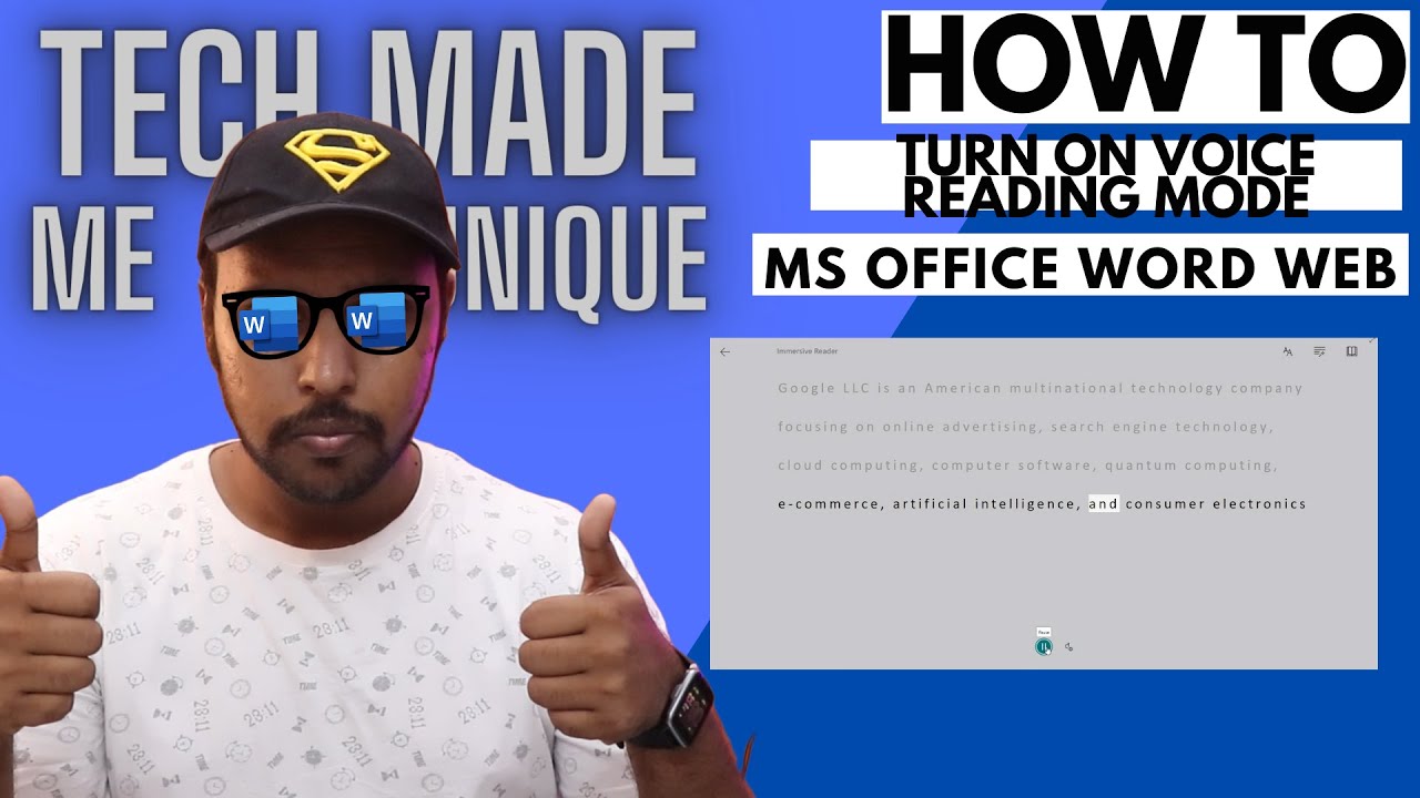 Enable Voice Reading Mode in MS Word Web 📖