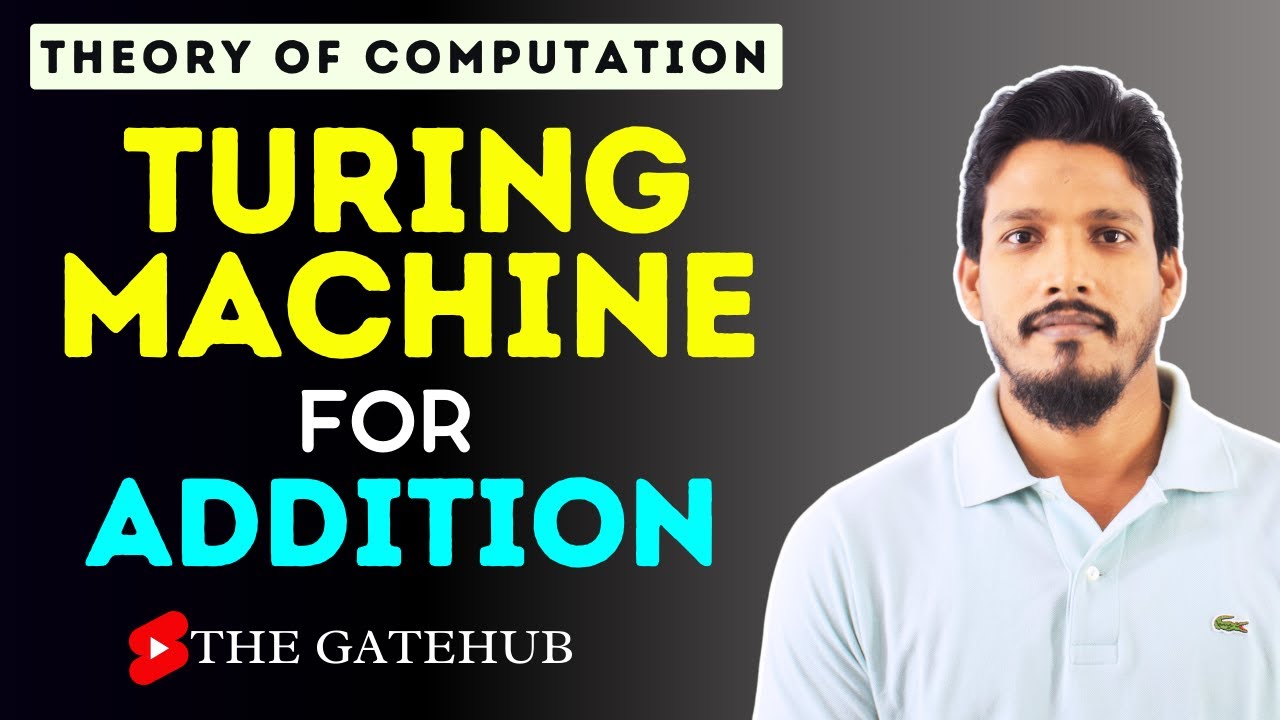Turing Machine for Adding Two Numbers | GATECSE | Theory of Computation